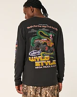 Relaxed Long-Sleeve Wyld Style Mega Truck Graphic Tee