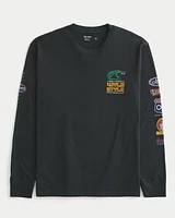 Relaxed Long-Sleeve Wyld Style Mega Truck Graphic Tee