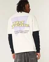 Boxy Heavyweight No Fear Graphic Tee