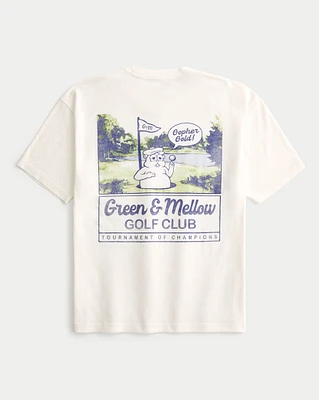 Boxy Green & Mellow Golf Club Graphic Tee