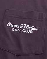 Boxy Green & Mellow Golf Club Graphic Pocket Tee