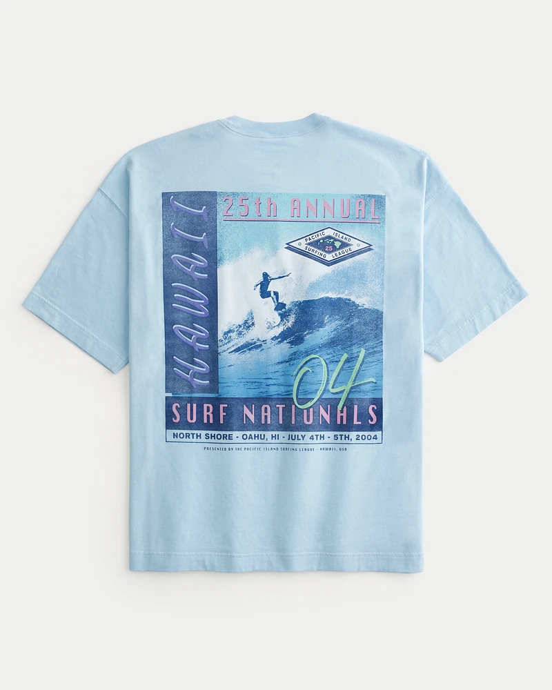 Baggy Hawaii Surf Graphic Tee