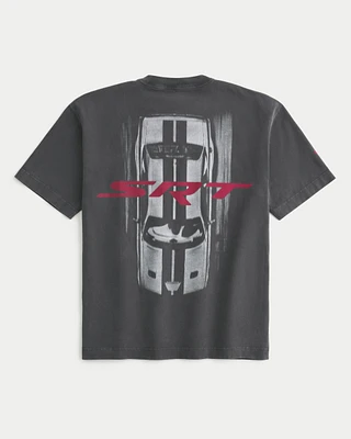 Boxy Heavyweight Dodge Hellcat SRT Graphic Tee