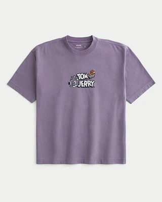 Boxy Heavyweight Tom and Jerry Graphic Tee