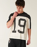Boxy Crop Number Graphic Jersey