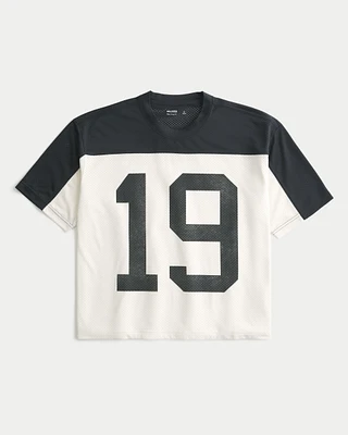 Boxy Crop Number Graphic Jersey