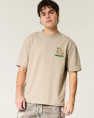 Boxy Heavyweight Beavis and Butt-Head Golf Graphic Tee