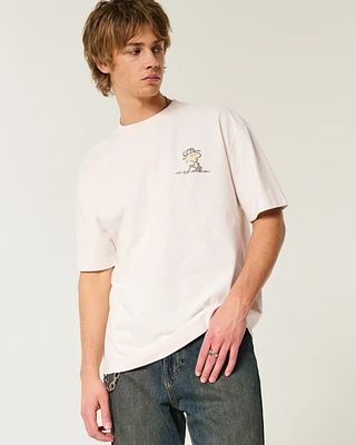 Boxy Heavyweight Snoopy Golf Graphic Tee