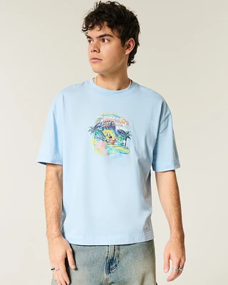 Boxy Crop SpongeBob SquarePants Graphic Tee