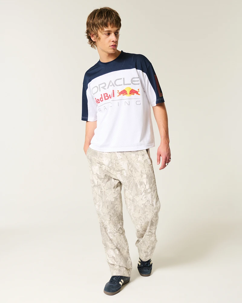 Boxy Crop Oracle Red Bull Graphic Jersey