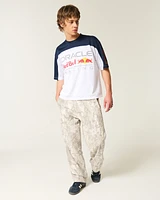 Boxy Crop Oracle Red Bull Graphic Jersey