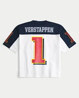 Boxy Crop Oracle Red Bull Graphic Jersey