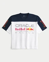 Boxy Crop Oracle Red Bull Graphic Jersey