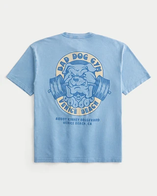 Boxy Bad Dog Gym Graphic Tee