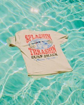 Boxy Splashin Thrashin Surf Shack Graphic Tee