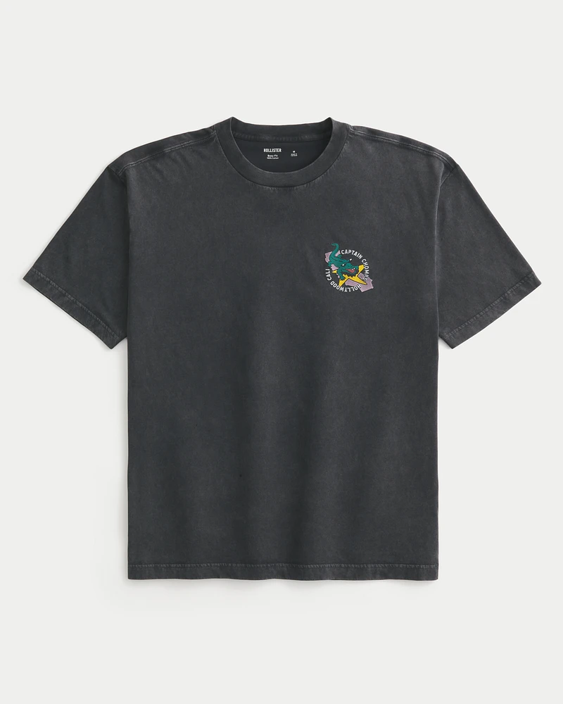 Boxy Captain Chomps Graphic Tee