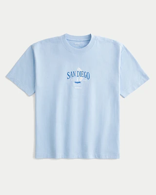 Boxy Heavyweight San Diego Graphic Tee