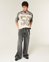 Boxy Crop Camo Football Jersey
