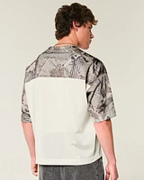 Boxy Crop Camo Football Jersey
