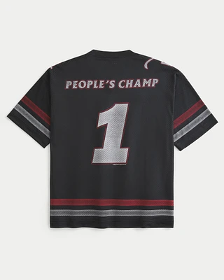 Baggy The Rock People's Champ Graphic Football Jersey