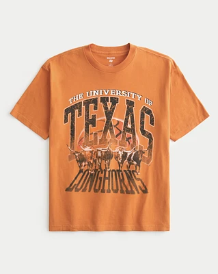 Boxy University of Texas Longhorns Graphic Tee