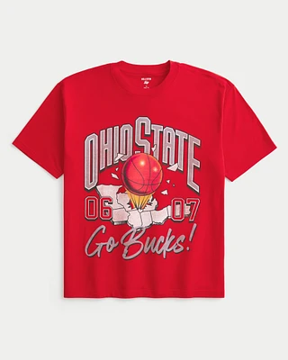 Boxy Ohio State Buckeyes Graphic Tee