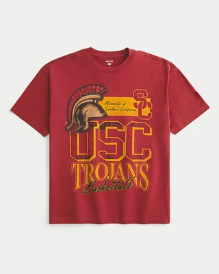 Boxy USC Trojans Graphic Tee