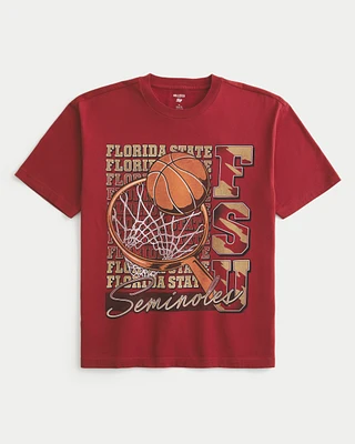 Boxy Florida State University Graphic Tee