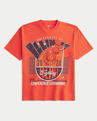 Boxy University of Illinois Graphic Tee