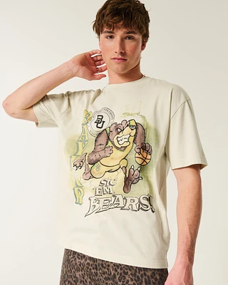 Boxy Baylor University Bears Graphic Tee