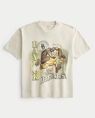 Boxy Baylor University Bears Graphic Tee