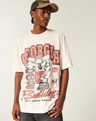 Boxy Georgia Bulldogs Graphic Tee
