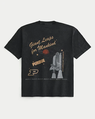 Boxy Purdue University Graphic Tee