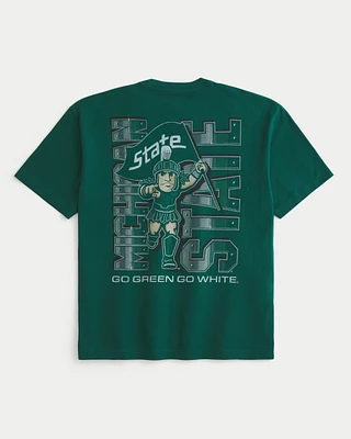 Boxy Michigan State University Graphic Tee