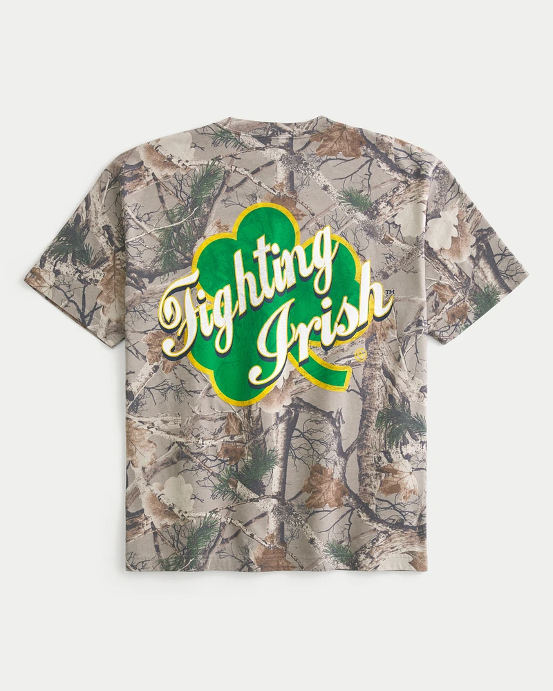 Boxy Notre Dame Fighting Irish Graphic Tee