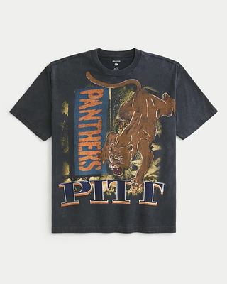 Boxy Pitt Panthers Graphic Tee