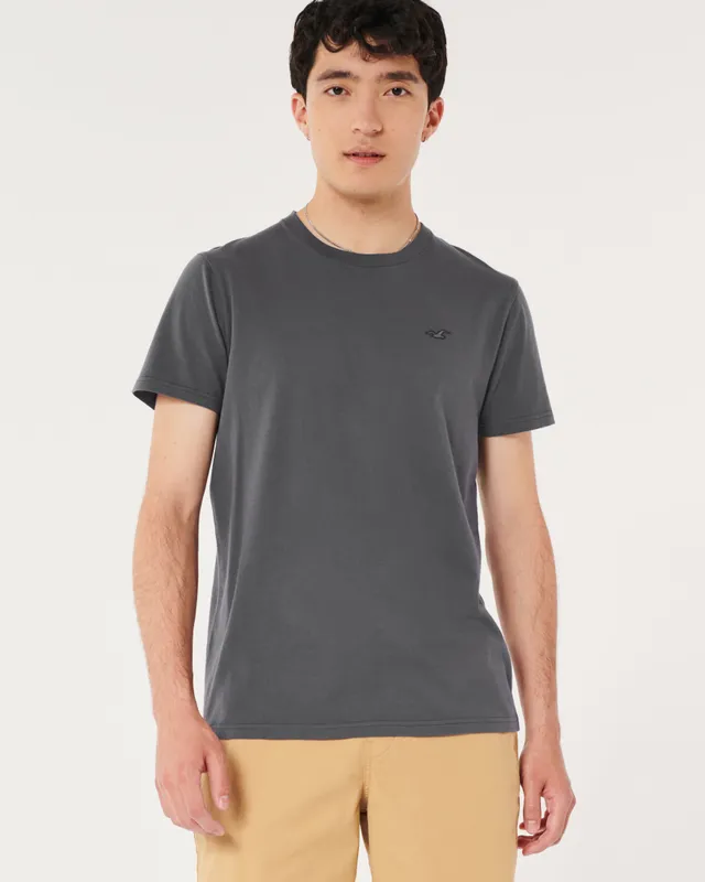 Hollister Co. ICON CREW T-SHIRT 3-PACK - Basic T-shirt -  GREY/WHITE/BLACK/black 