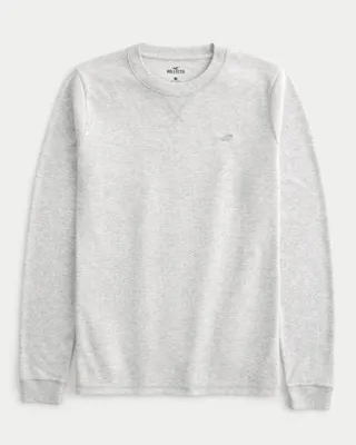 Long-Sleeve Icon Waffle Crew T-Shirt