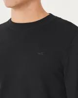 Long-Sleeve Icon Waffle Crew T-Shirt
