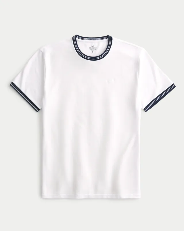 Hollister Relaxed Jacquard Stripe Crew T-Shirt