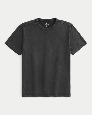 Relaxed Washed Cotton Crew T-Shirt