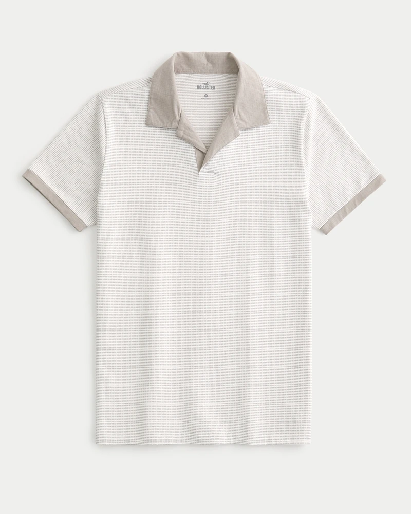 Contrast Collar Polo