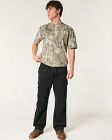 Heavyweight Boxy Camo Pattern T-Shirt