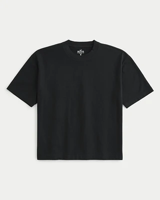 Heavyweight Boxy Crop Crew T-Shirt