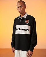 Boxy Long-Sleeve McLaren Graphic Rugby Polo