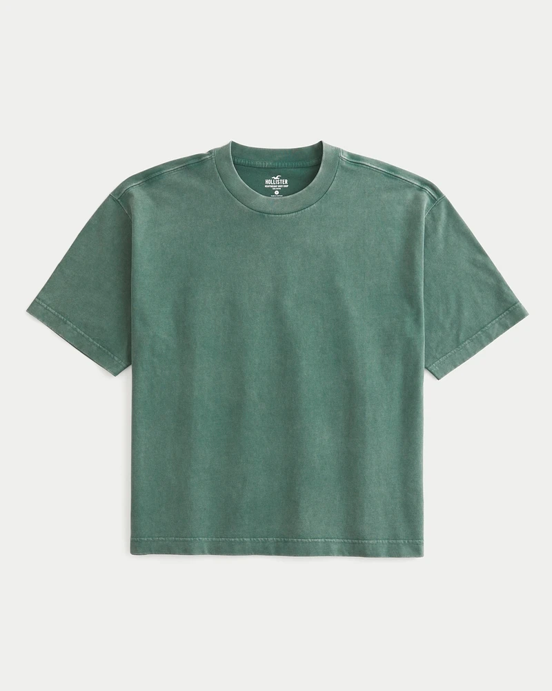 Heavyweight Boxy Crop Crew T-Shirt