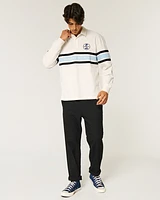 Boxy Heavyweight Shelby Graphic Rugby Polo