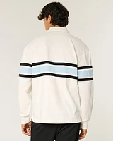 Boxy Heavyweight Shelby Graphic Rugby Polo