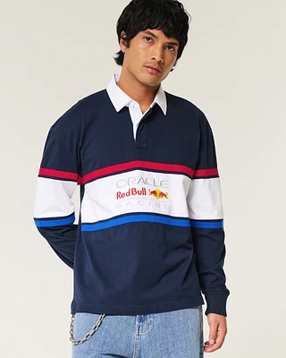 Boxy Heavyweight Oracle Red Bull Racing Graphic Rugby Polo