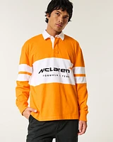 Boxy Heavyweight McLaren Graphic Rugby Polo